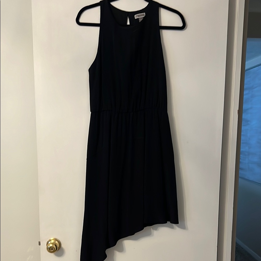 Black Sleeveless Asymmetrical Dress